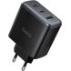Сетевое зарядное устройство Hoco C160A GaN 65W + QC3.0 (2Type-C + USB) - Black (995657B). Фото 1 из 3