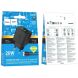 Мережевий зарядний пристрій Hoco CS83A PD20W+QC3.0 + кабель Type-C to Type-C - Black (995601B). Фото 6 з 8