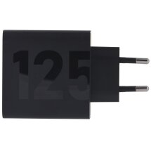 Мережевий зарядний пристрій Motorola TurboPower 125W GaN + кабель Type-C to Type-C (SJMC1252) - Black: фото 1 з 9