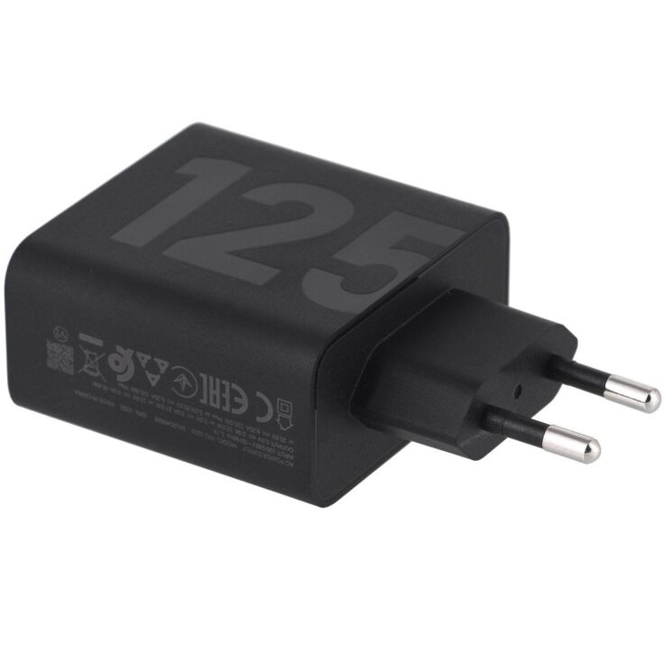 Сетевое зарядное устройство Motorola TurboPower 125W GaN + кабель Type-C to Type-C (SJMC1252) - Black: фото 2 из 9