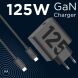 Сетевое зарядное устройство Motorola TurboPower 125W GaN + кабель Type-C to Type-C (SJMC1252) - Black (346168B). Фото 5 из 9