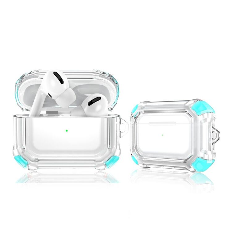 Силиконовый чехол Deexe Defender Cover для Apple AirPods Pro - Green: фото 2 из 6