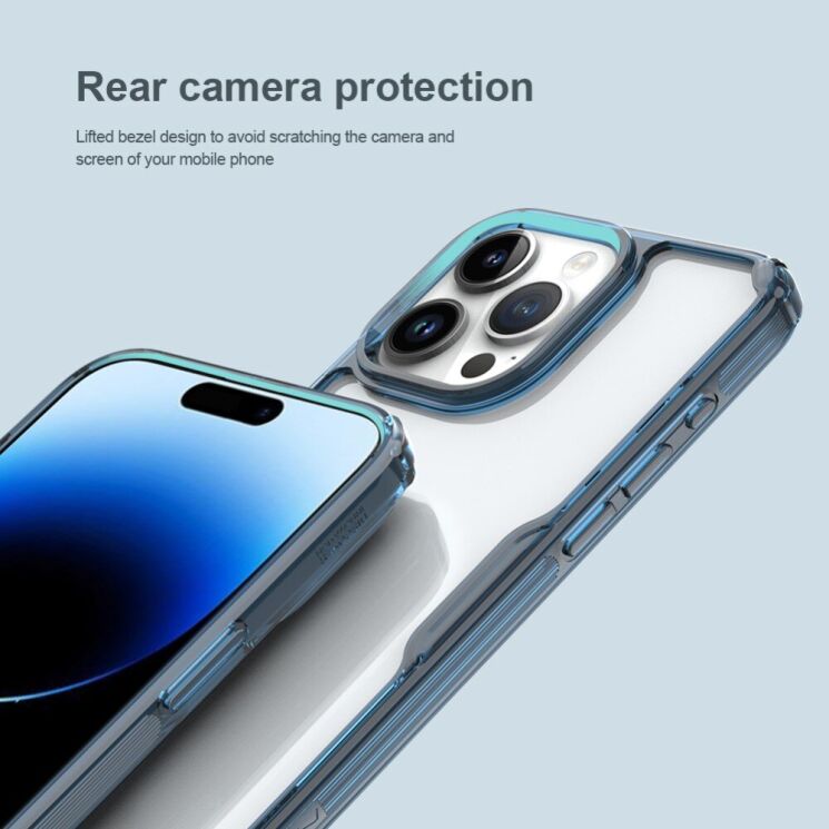 Силиконовый чехол NILLKIN Nature TPU Pro для Apple iPhone 15 Pro - Transparent: фото 14 из 19