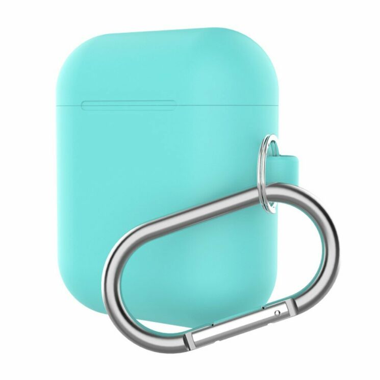 Силиконовый чехол UniCase Protective Case для Apple AirPods 1 / 2 - Cyan: фото 1 из 2