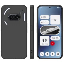 Силиконовый (TPU) чехол Deexe Matte Case для Nothing Phone (3a) - Black: фото 1 из 4