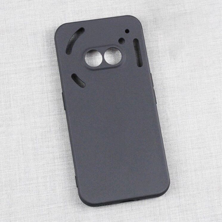 Силиконовый (TPU) чехол Deexe Matte Case для Nothing Phone (3a) - Black: фото 2 из 4