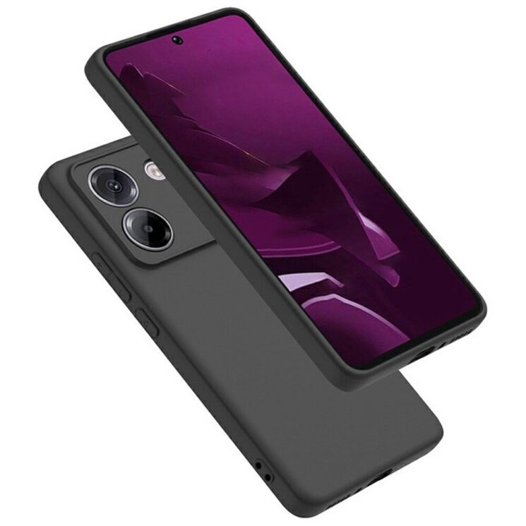 Силиконовый (TPU) чехол Deexe Matte Case для Xiaomi Poco M7 Pro - Black: фото 2 из 5