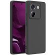 Силиконовый (TPU) чехол Deexe Matte Case для Xiaomi Poco M7 Pro - Black (374404B)