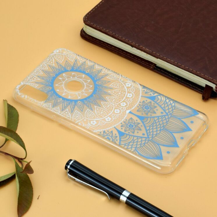 Силіконовий (TPU) чохол Deexe Pretty Glossy для ASUS Zenfone 5 (ZE620KL) - Blue Mandala: фото 6 з 6