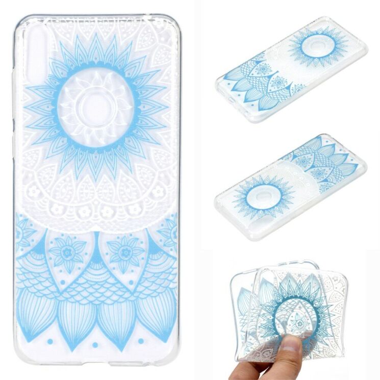 Силіконовий (TPU) чохол Deexe Pretty Glossy для ASUS Zenfone 5 (ZE620KL) - Blue Mandala: фото 1 з 6