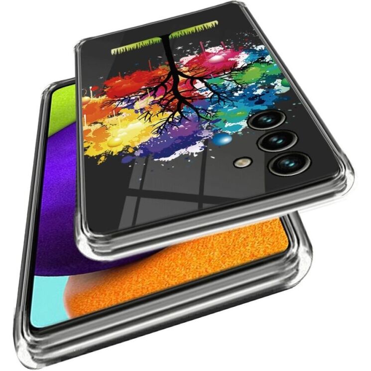 Силиконовый (TPU) чехол Deexe Pretty Glossy для Samsung Galaxy A15 (A155) - Colorful Tree: фото 2 из 3