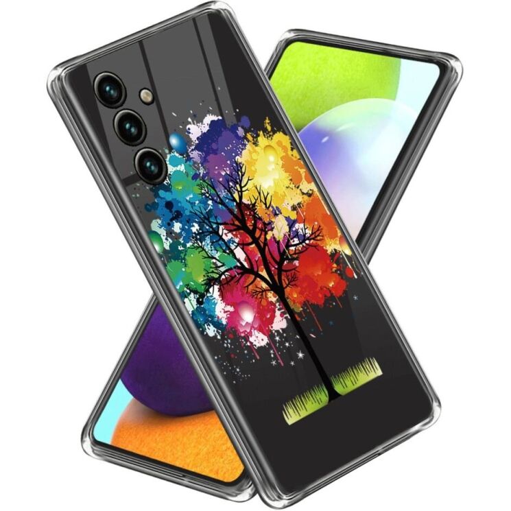 Силиконовый (TPU) чехол Deexe Pretty Glossy для Samsung Galaxy A15 (A155) - Colorful Tree: фото 1 из 3