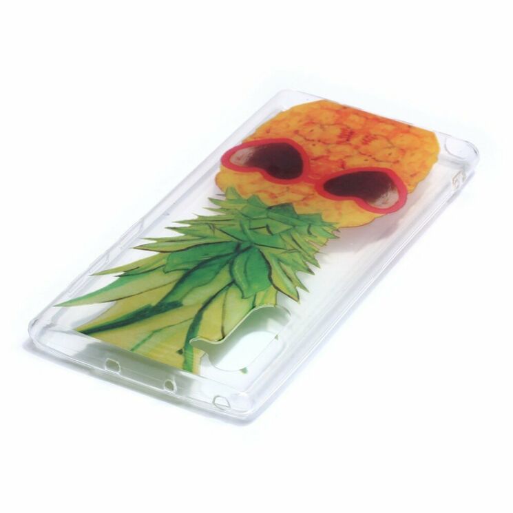 Силиконовый (TPU) чехол Deexe Pretty Glossy для Samsung Galaxy Note 10 (N970) - Pineapple: фото 3 из 5