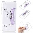 Силиконовый (TPU) чехол Deexe Pretty Thing для Xiaomi Redmi Note 6 / Note 6 Pro - Purple Feather and Bird (159733A)