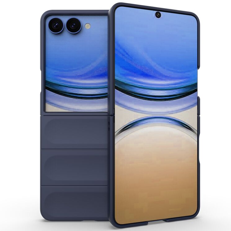 Силиконовый (TPU) чехол Deexe Terra Case для Samsung Galaxy Flip 8 - Dark Blue: фото 2 из 6