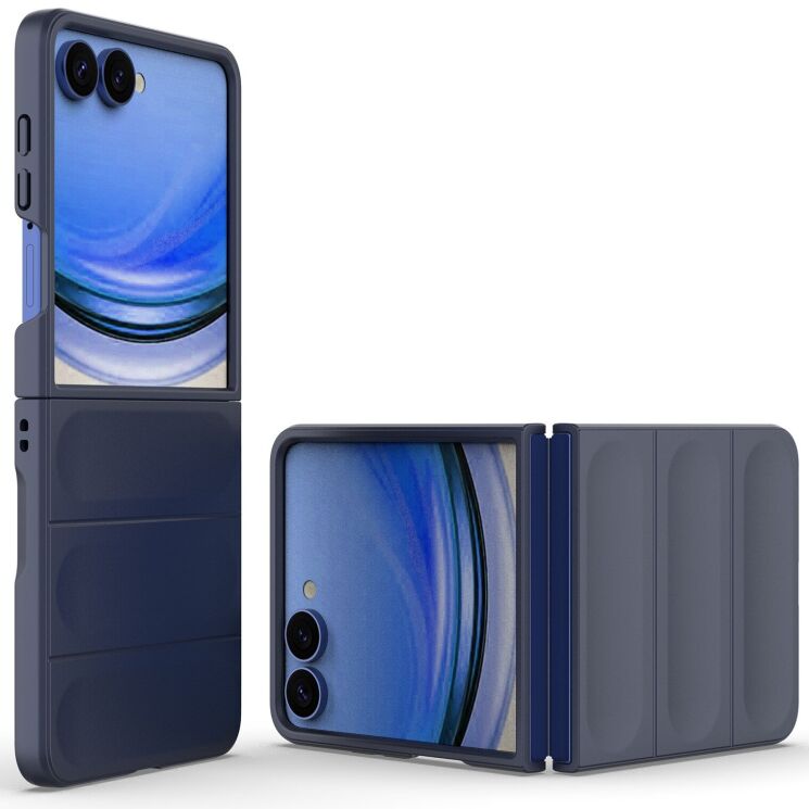 Силиконовый (TPU) чехол Deexe Terra Case для Samsung Galaxy Flip 8 - Dark Blue: фото 4 из 6