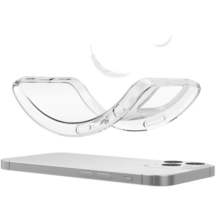 Силиконовый (TPU) чехол Deexe UltraThin для Apple iPhone 13 Pro - Transparent: фото 7 из 8