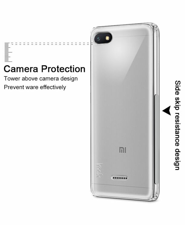 Силиконовый (TPU) чехол IMAK Airbag Case для Xiaomi Redmi 6A - Transparent: фото 10 из 10