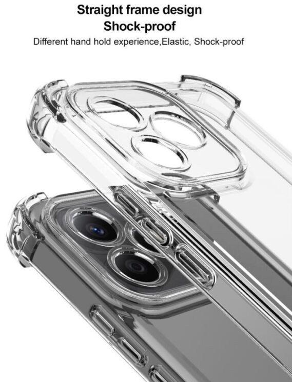 Силиконовый (TPU) чехол IMAK UX-4 Series для Infinix Smart 8 / Hot 40i - Transparent: фото 9 из 13