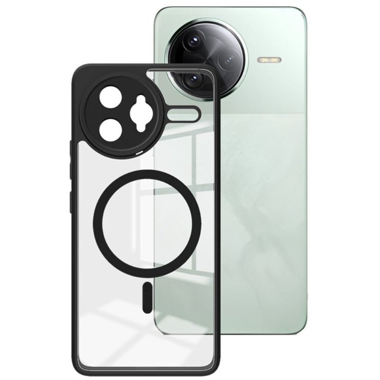 Силиконовый (TPU) чехол IMAK UX-9A Series with MagSafe для Xiaomi Poco F7 Ultra - Black: фото 1 из 11