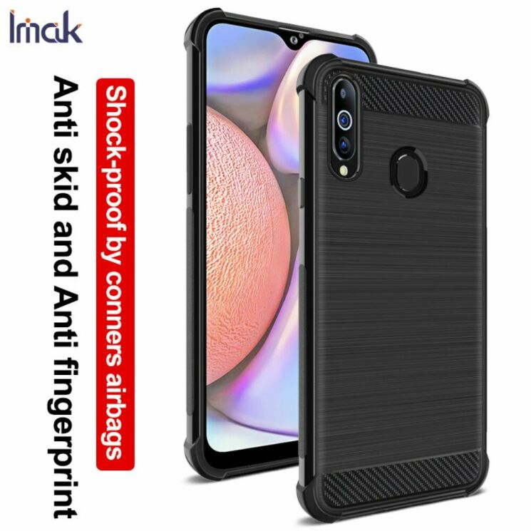 Силіконовий (TPU) чохол IMAK Vega для Samsung Galaxy A20s (A207) - Black: фото 8 з 13