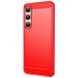 Силиконовый (TPU) чехол MOFI Carbon Fiber для Samsung Galaxy S24 FE (S721) - Red (367528R). Фото 2 из 10