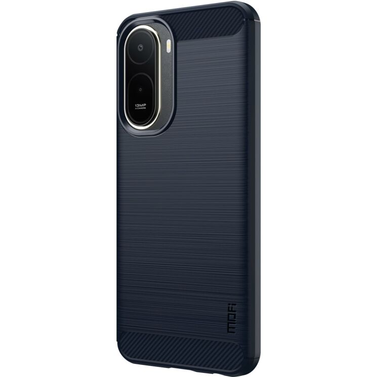 Силиконовый (TPU) чехол MOFI Carbon Fiber для Xiaomi Redmi A7 Pro - Blue: фото 1 из 9