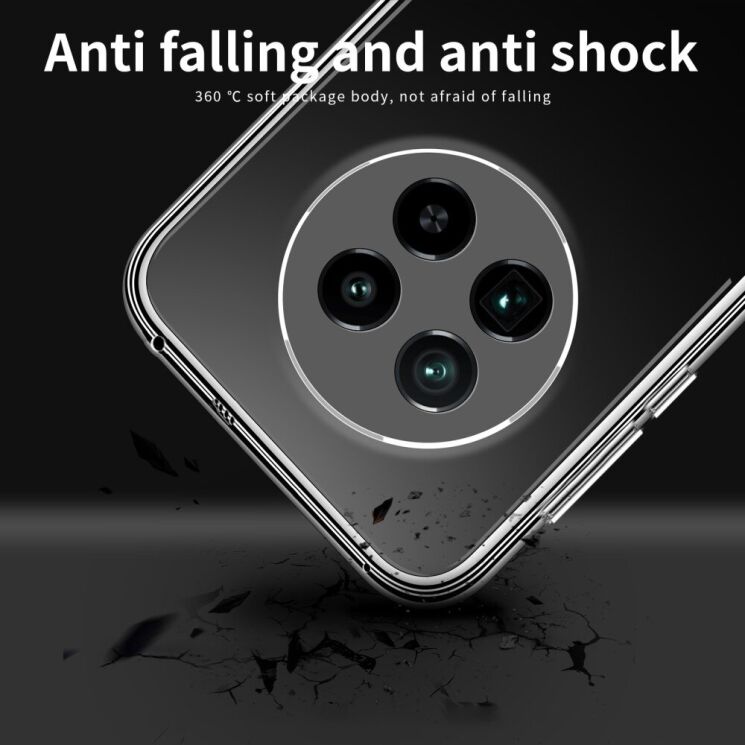 Силиконовый (TPU) чехол MOFI Thin Guard для Realme 13 Plus - Transparent: фото 10 из 11