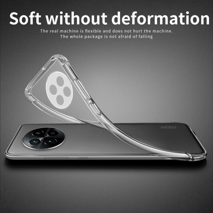 Силиконовый (TPU) чехол MOFI Thin Guard для Realme 13 Plus - Transparent: фото 4 из 11