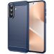 Силіконовий (TPU) чохол UniCase Carbon для Samsung Galaxy A57 (A576) - Blue (406109L). Фото 1 з 8