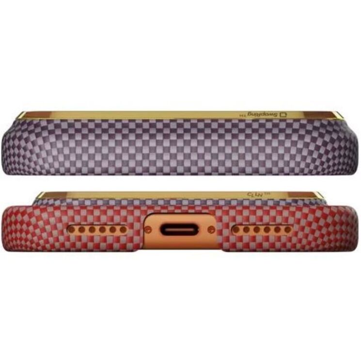 Ультратонкий чехол Pitaka Edge Case California Dream для iPhone 17 Pro Max (SCD1702PM) - Pink / Coffee: фото 4 из 10