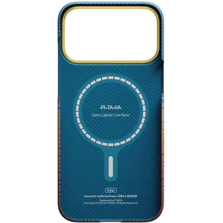 Ультратонкий чехол Pitaka Edge Case California Dream для iPhone 17 Pro Max (SCD1702PM) - Pink / Coffee: фото 3 из 10