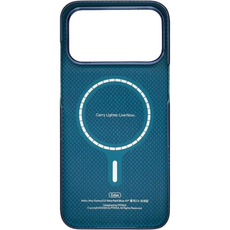 Ультратонкий чохол Pitaka Edge Case для iPhone 18 Pro (KI1805P) - Nearfield Blue (423758F) Ультратонкий чохол Pitaka Edge Case для iPhone 18 Pro (KI1805P) - Nearfield Blue: фото 3 з 13