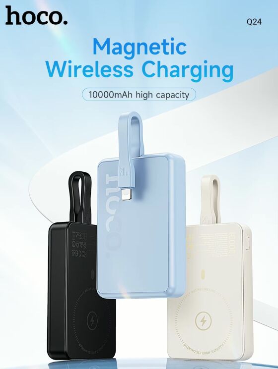 Внешний аккумулятор HOCO Q24 Elegant 22.5W (10000mAh) - Black: фото 6 из 14