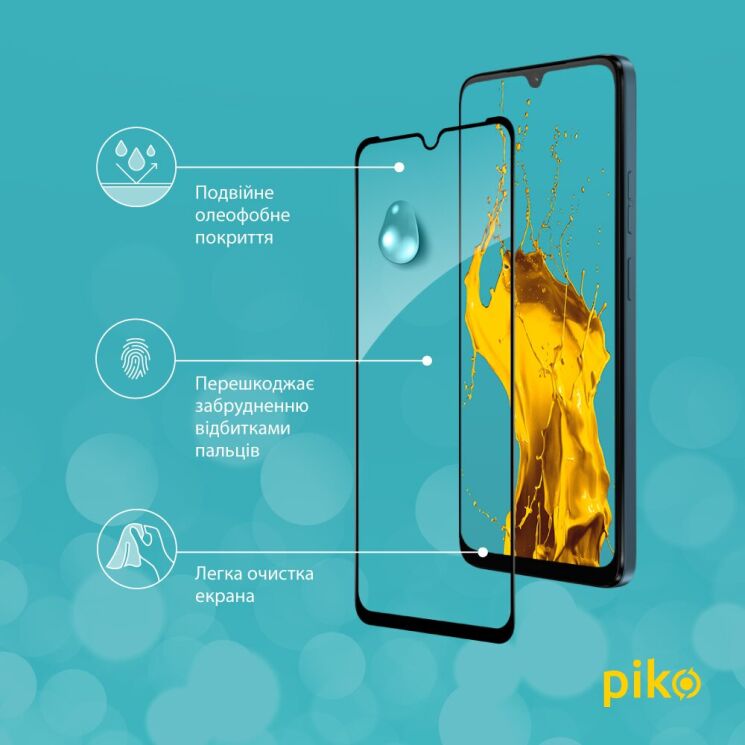 Захисне скло Piko Full Glue для Motorola Moto G06 Power - Black: фото 5 з 5