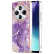 Захисний чохол Deexe Marble Case для Xiaomi Redmi 14C / Redmi A4 5G / Poco C75 - Purple (366062V). Фото 1 из 6