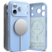 Защитный чехол Ringke Silicone Magnetic для iPhone 18 Pro Max (8800380462113) - Light Blue: фото 1 из 19