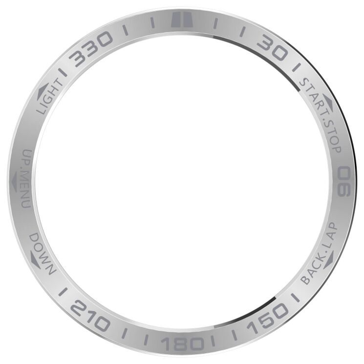 Захисна накладка Deexe Bezel Guard для Garmin Quatix 8 (51mm) - Silver / Grey: фото 3 з 6