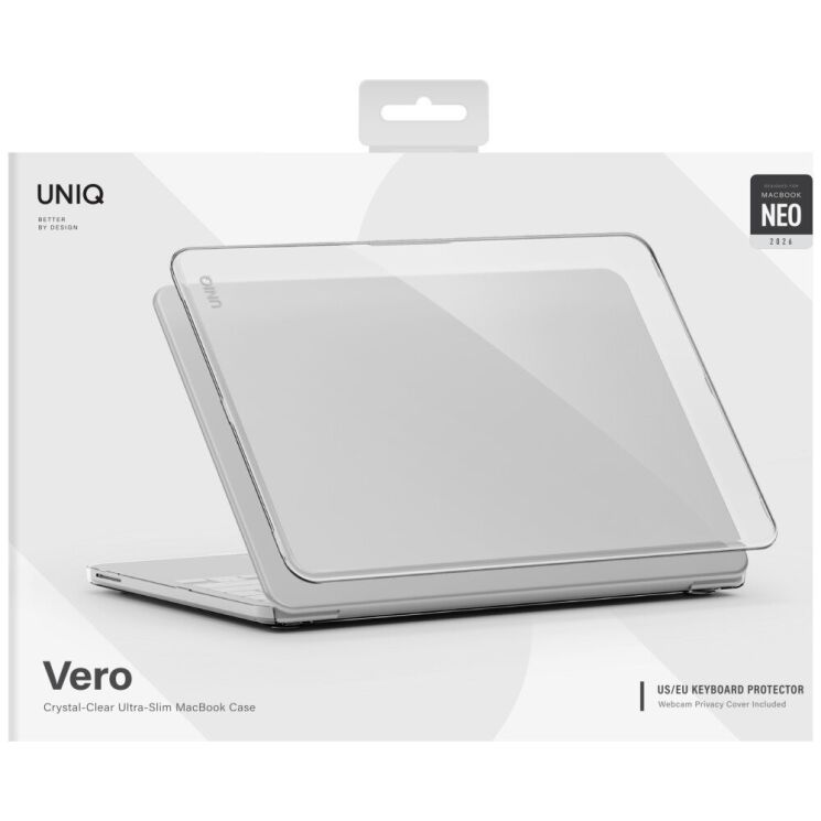 Защитная накладка UNIQ Vero Ultra Slim Clear Case для MacBook Neo (2026) UNIQ-MBNEO-VEROCCLR - Transparent (236723T) Защитная накладка UNIQ Vero Ultra Slim Clear Case для MacBook Neo (2026) UNIQ-MBNEO-VEROCCLR - Transparent: фото 2 из 3