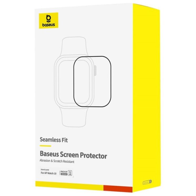 Захисна плівка BASEUS Crystal Film для Apple Watch 10 42 mm - Black: фото 4 з 5