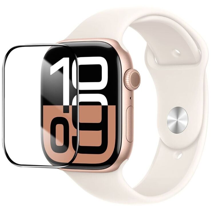 Захисна плівка BASEUS Crystal Film для Apple Watch 10 42 mm - Black: фото 1 з 5