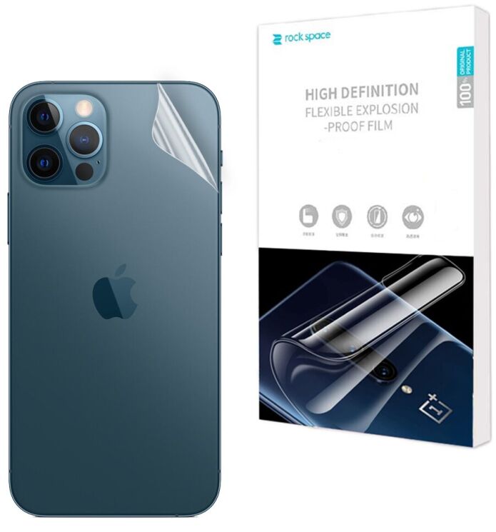 Захисна плівка на задню панель RockSpace Explosion-Proof SuperClear для Apple iPhone 12 Pro Max: фото 1 з 10