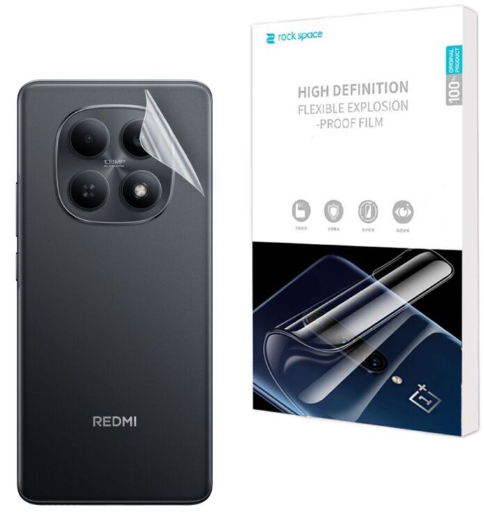 Защитная пленка на заднюю панель RockSpace Explosion-Proof SuperClear для Xiaomi Redmi Note 15: фото 1 из 9