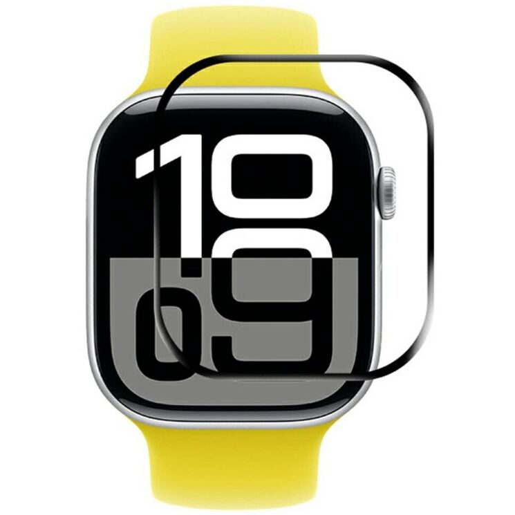 Защитная пленка RURIHAI 3D Curved Film для Apple Watch 10 46 mm - Black: фото 1 из 3