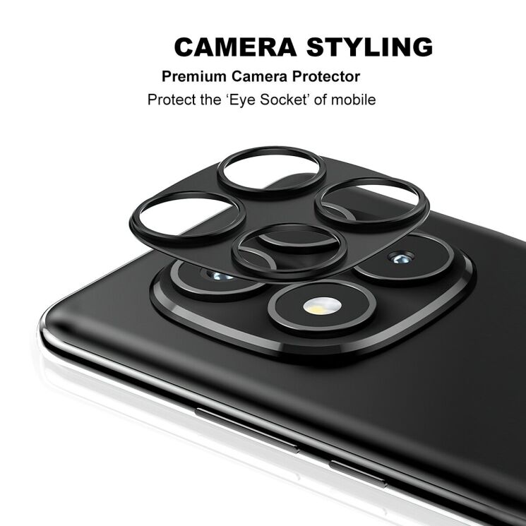 Захисна рамка IMAK Camera Styling для Xiaomi Redmi Note 14 Pro - Black: фото 2 з 7