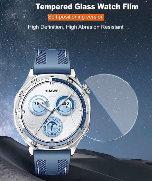 Защитная стекло IMAK Tempered Glass для Huawei Watch GT 5 (46mm): фото 6 из 10