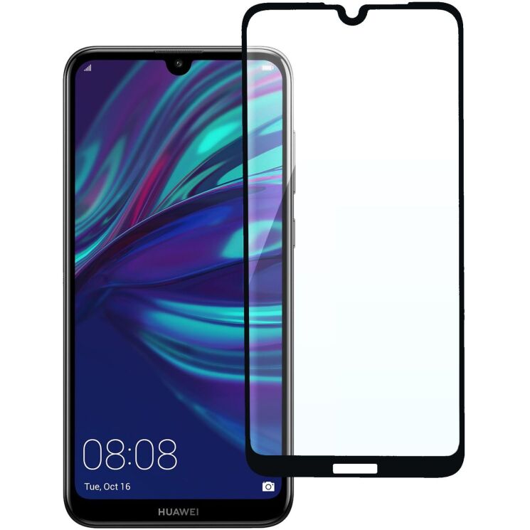 Захисне скло 2E Basic 3D Full Glue для Huawei Y7 (2019) - Black: фото 1 з 7