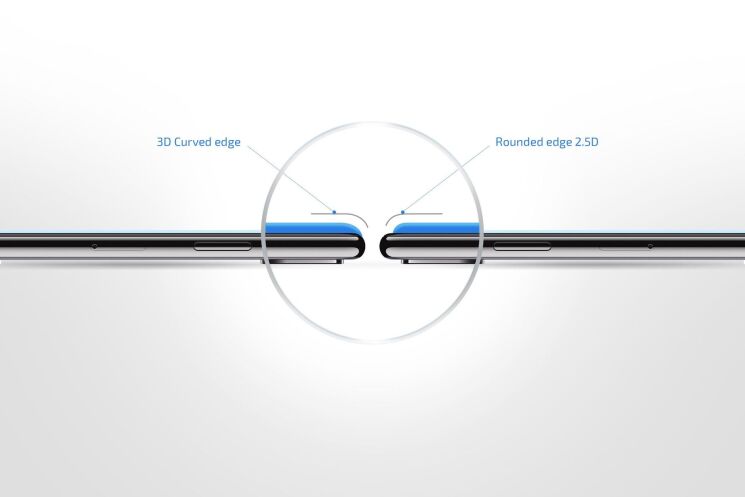 Захисне скло 2E Basic 3D Full Glue для Huawei Y7 (2019) - Black: фото 2 з 7