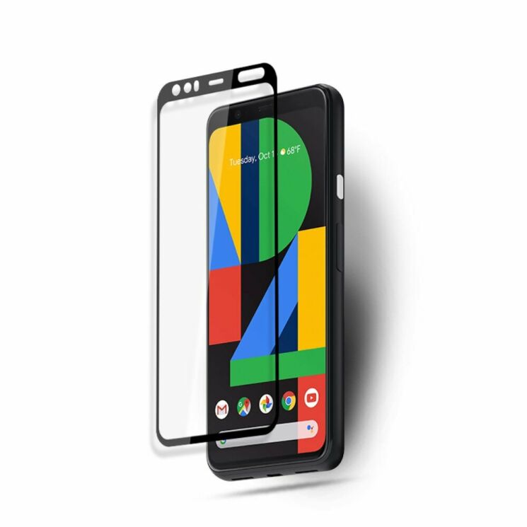 Захисне скло AMORUS Full Glue Tempered Glass для Google Pixel 4 - Black: фото 3 з 5