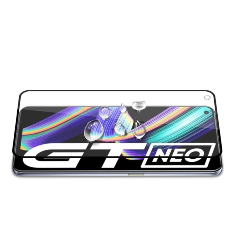 Защитное стекло AMORUS Full Glue Tempered Glass для Realme GT - Black: фото 3 из 6